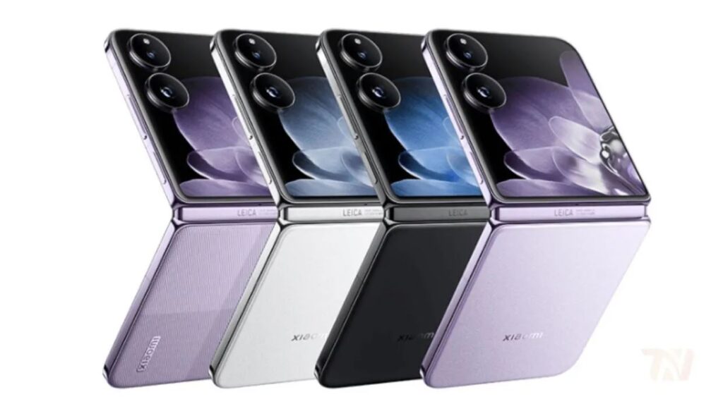 Xiaomi Mix Flip 2 folded and unfolded design render